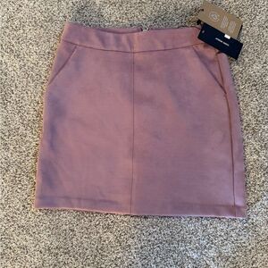 Faux Suede Mauve Skirt Dry Goods Size XS
